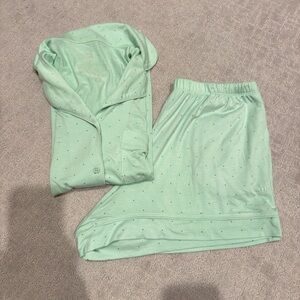 Tommy John Mint Green Polka Dot Pajama Set